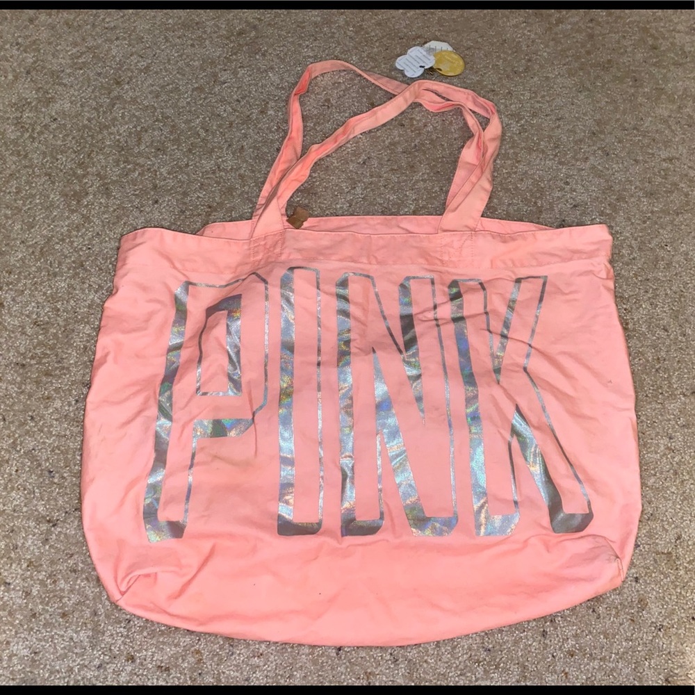 Pink beach bag